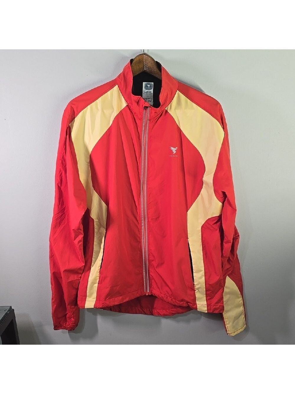 Insport jacket Men's Size Large‎ Red and Yellow Active windbreaker activewear
